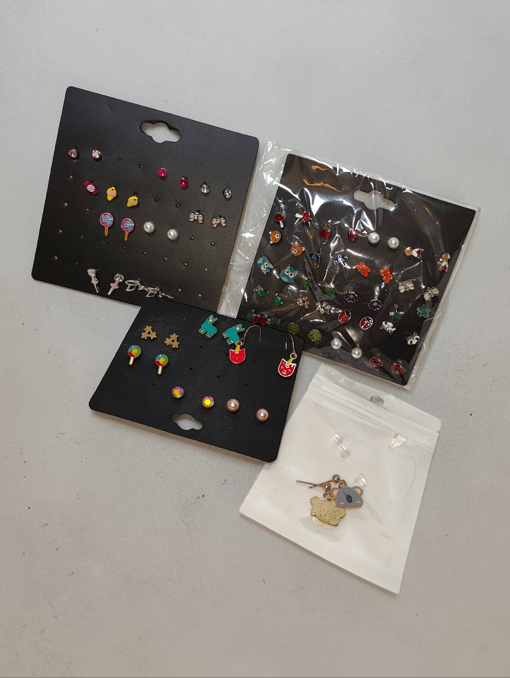 Girls Assorted Cute Hypoallergenic Pierced Earrings - 36 Pairs